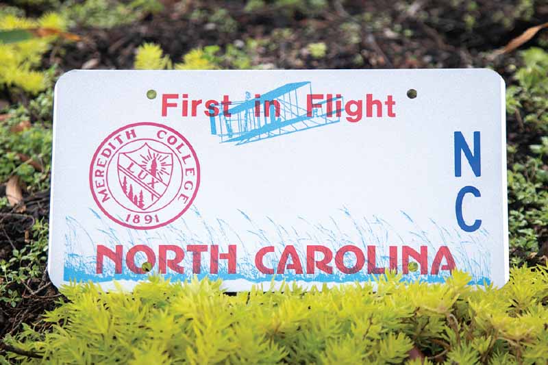 NC DOT Meredith College License Plate
