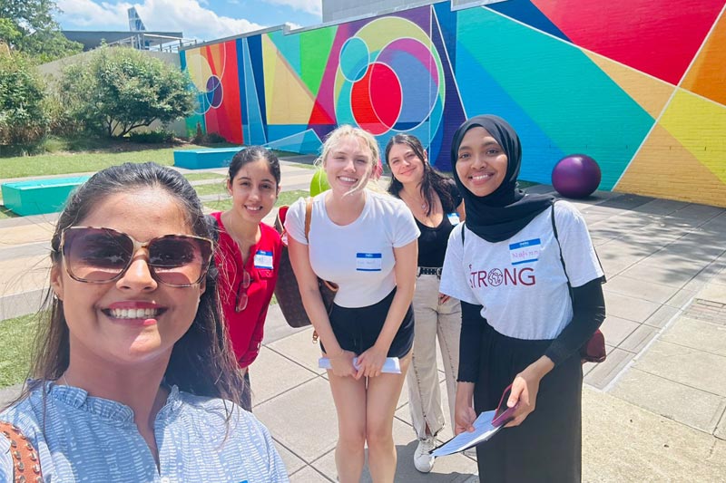 International Students at Marbles Museum in Raleigh NC.