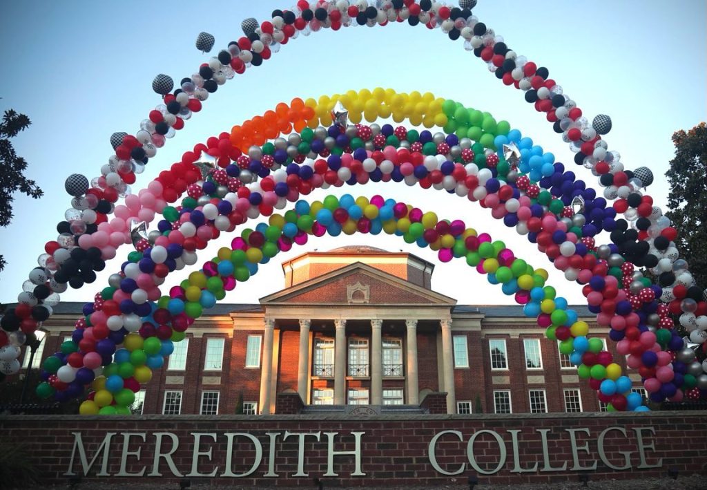Balloon Arch at Johnson Hall