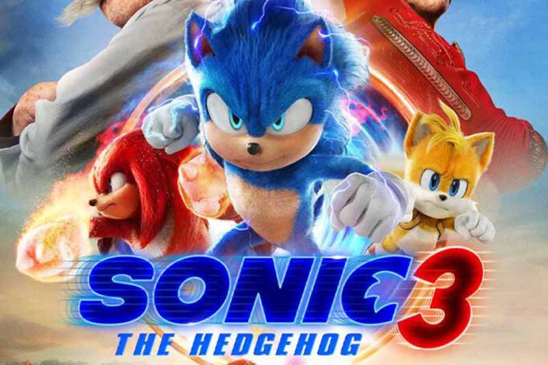 Sonic the Hedgehog 3 movie poster.